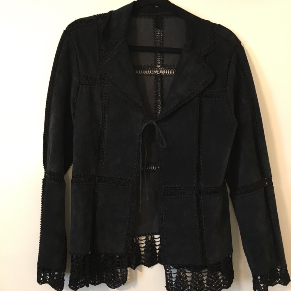SOLD Boho leather suede jacket